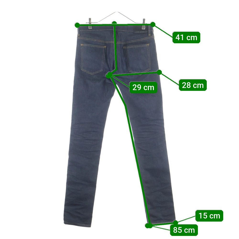 JOHN LAWRENCE SULLIVAN(ジョンローレンスサリバン) リジット ストレッチスキニーデニムパンツ インディゴ JLS-02-02