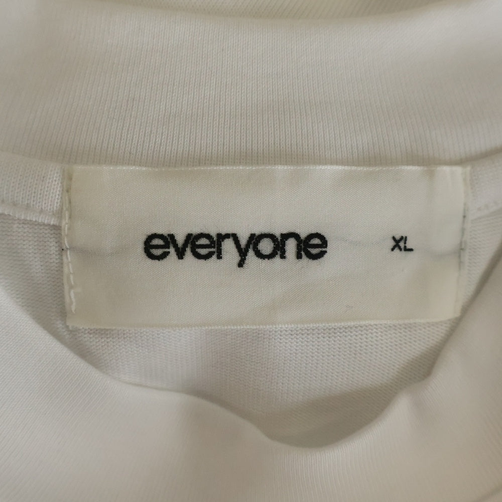 everyone(エブリワン) cotton s/s t-shirt クルーネック 半袖Tシャツ ホワイト EV-CS04