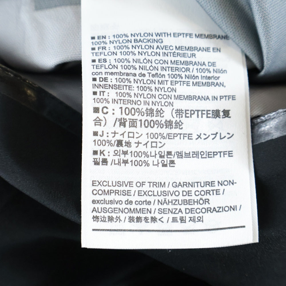 ARC'TERYX(アークテリクス) BETA JACKET ベータ ジャケット ナイロン マウンテンパーカー ジップアップ ジャケット ブラック ARCC-Z-2021010052