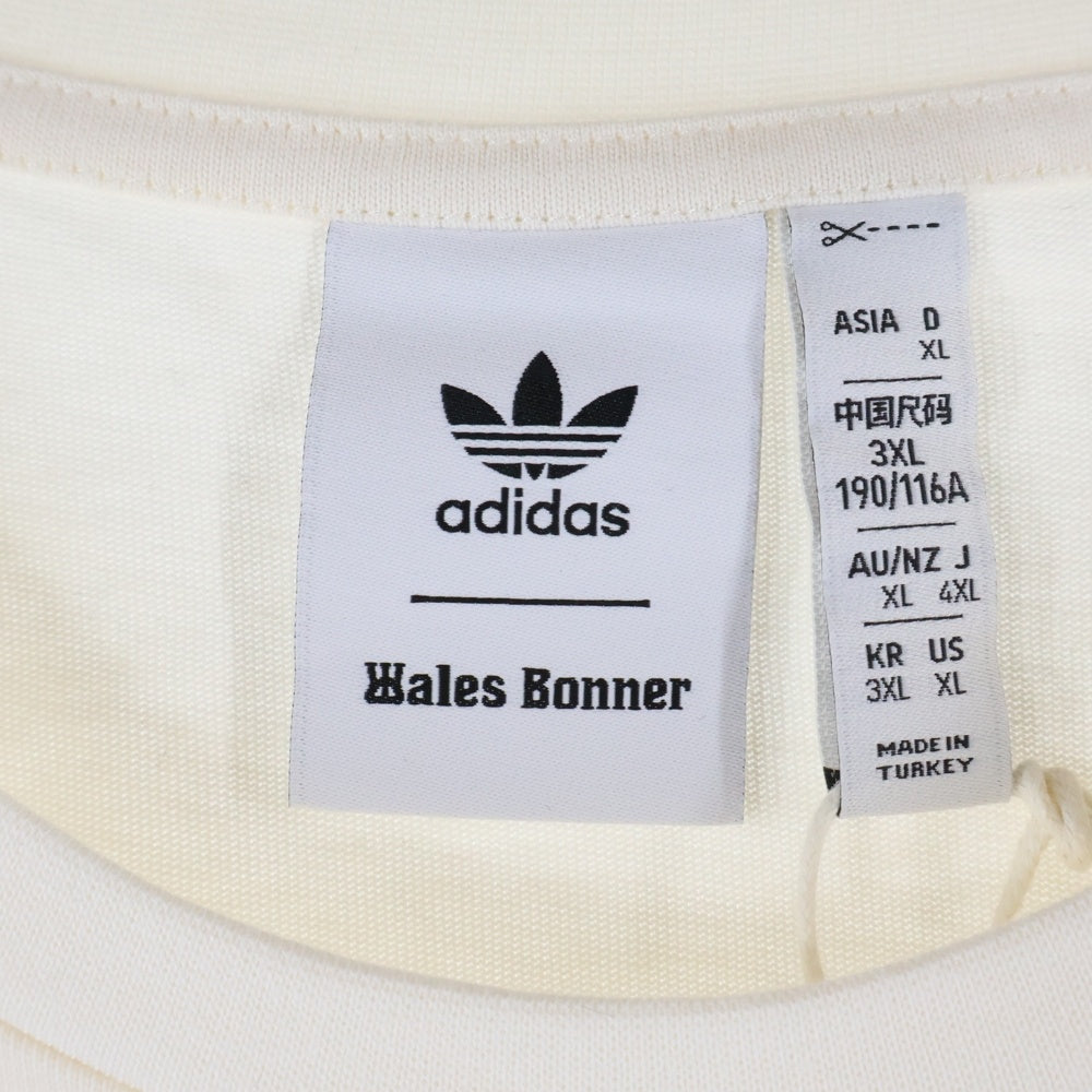 adidas(アディダス) ×WALES BONNER Wb S/S TEE ×ウェールズボナー クルーネック 半袖Tシャツ カットソー ホワイト IT9788
