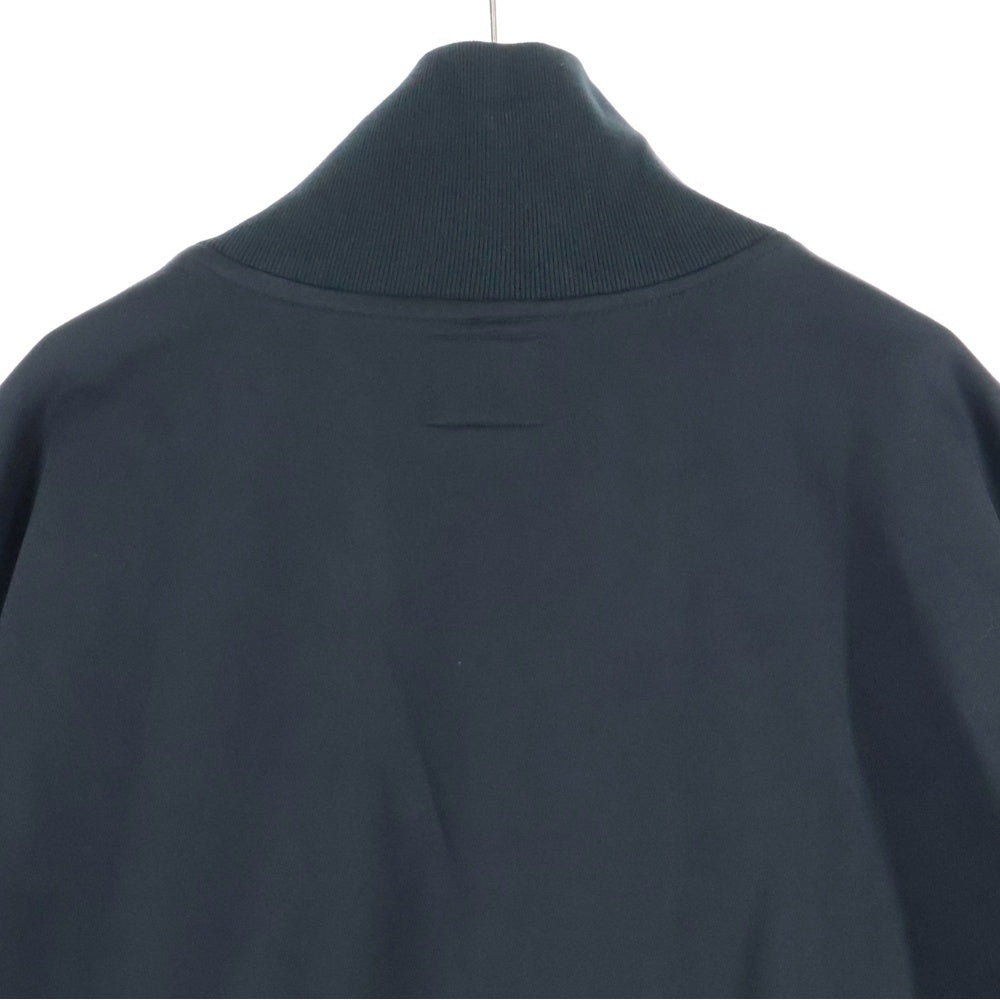 NO BRAND(ノーブランド) KANEMASA PHIL. 36G SUPER FINE GAUGE HALF ZIP PULLOVER スーパー ファイン ゲージ ハーフジップ プルオーバー スウェット ブラック KM23A-EX001