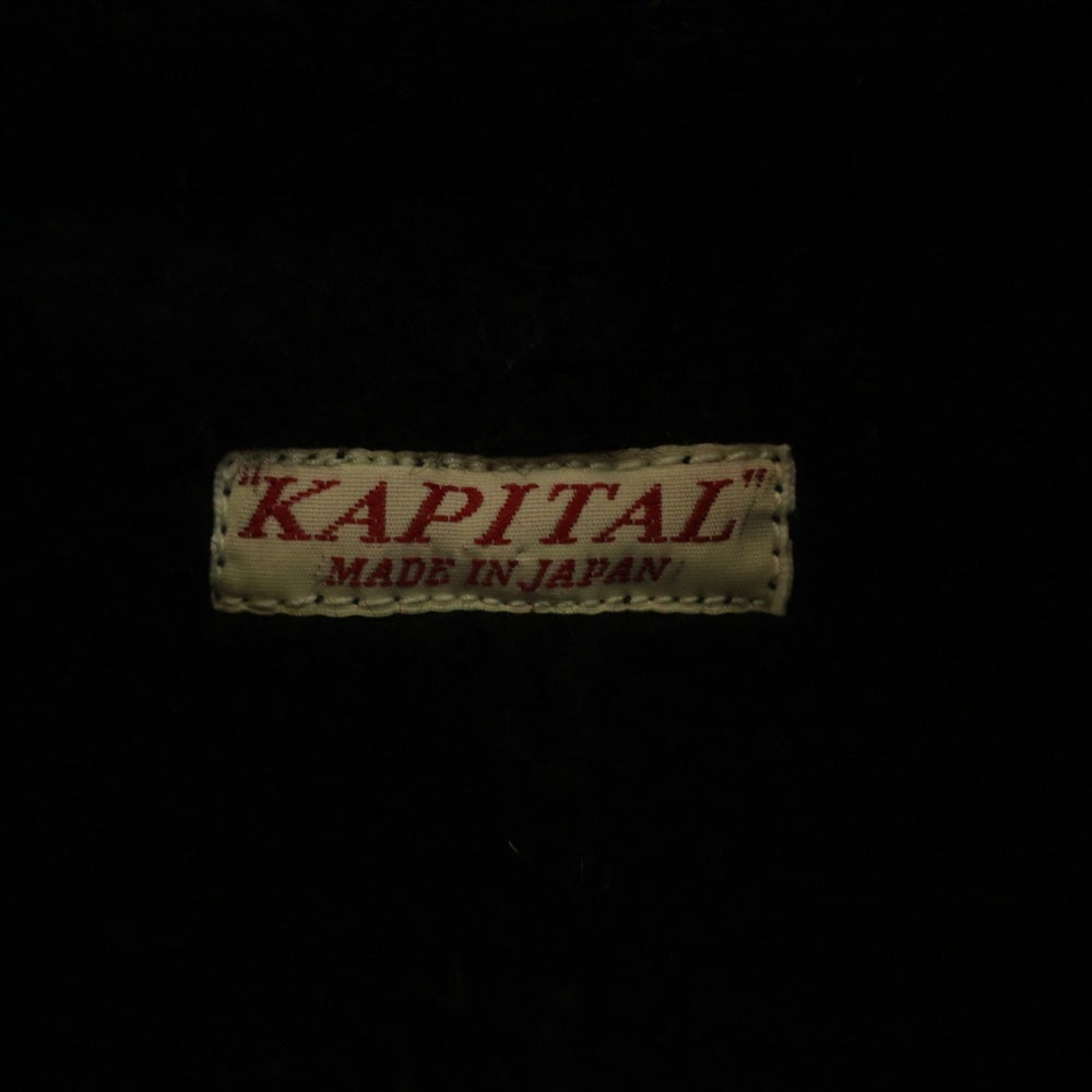 KAPITAL(キャピタル) シャギーメルトン ドルマンジャケット レディース ブラック EK-503