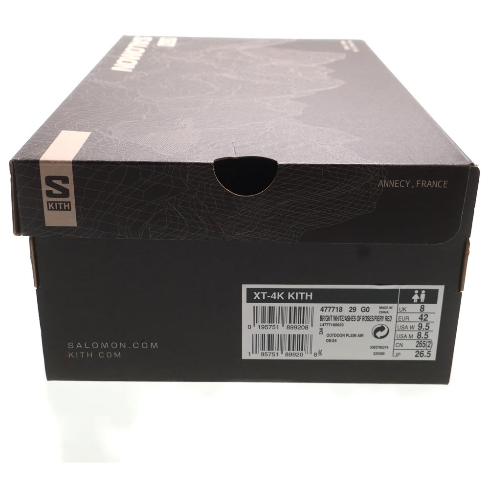 SALOMON(サロモン) ×KITH XT-4K キス ローカットスニーカー ホワイト US8.5/26.5cm 477718