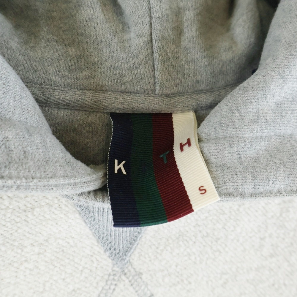 KITH(キス) Reverse Williams II Hoodie インサイドアウト リバース プルオーバーパーカー ホワイトxグレー