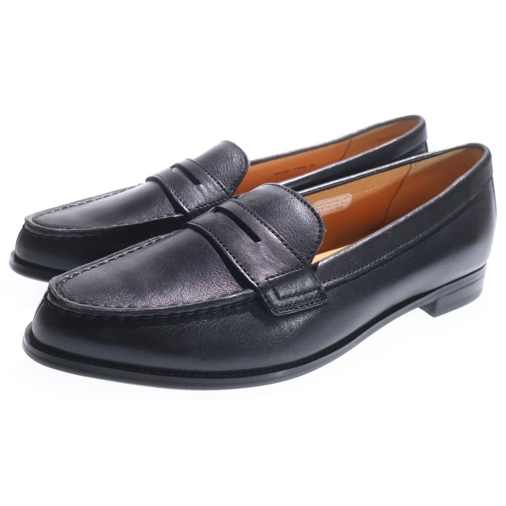 REGAL(リーガル) ポインテッドトゥ レザー コインローファー ブラック NC22C F11N レディース