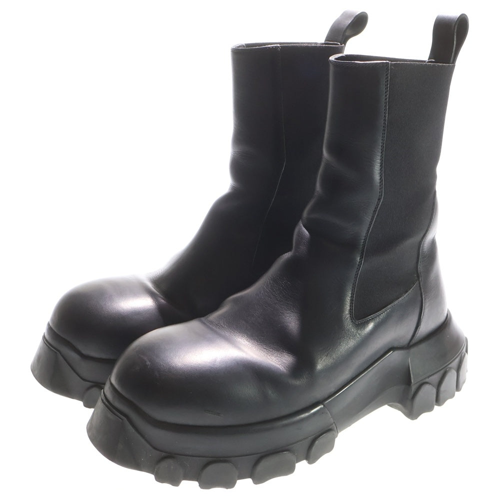 Rick Owens(リックオウエンス) BEATLE BOZO TRACTOR BOOTS ビートル ホゾ トラクター サイドゴアブーツ ブラック 01C4881