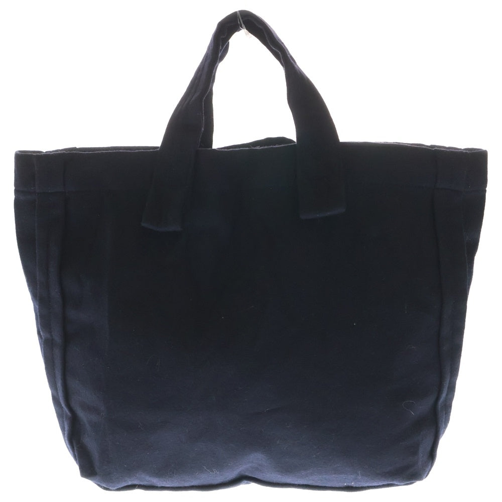 tricot COMME des GARCONS(トリコ コム デ ギャルソン) サイドデザイン ウール トートバッグ ハンドバッグ ネイビー TJ-K 203 レディース