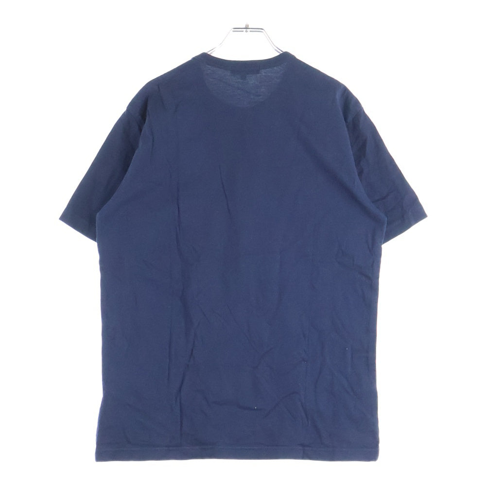 COMME des GARCONS HOMME(コムデギャルソンオム) 20SS AD2019 ロゴプリント クルーネック半袖Tシャツ カットソー ネイビー HE-T009