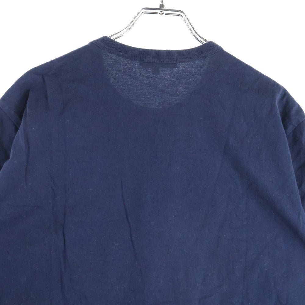 COMME des GARCONS HOMME(コムデギャルソンオム) 20SS AD2019 ロゴプリント クルーネック半袖Tシャツ カットソー ネイビー HE-T009