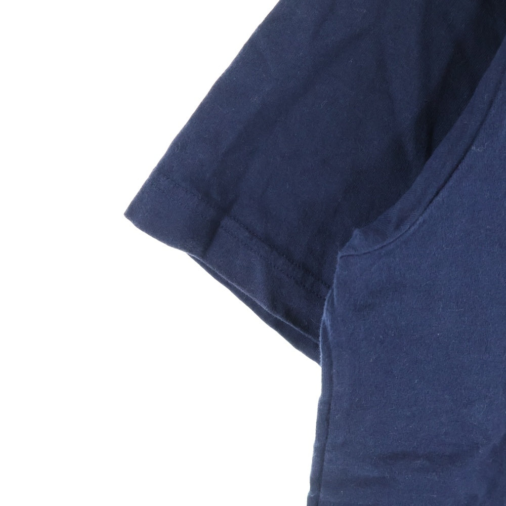 COMME des GARCONS HOMME(コムデギャルソンオム) 20SS AD2019 ロゴプリント クルーネック半袖Tシャツ カットソー ネイビー HE-T009