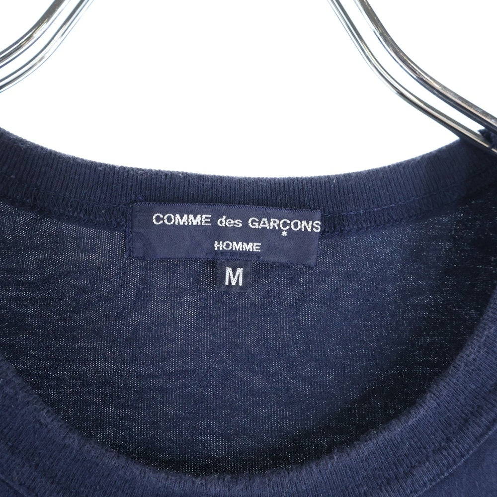 COMME des GARCONS HOMME(コムデギャルソンオム) 20SS AD2019 ロゴプリント クルーネック半袖Tシャツ カットソー ネイビー HE-T009
