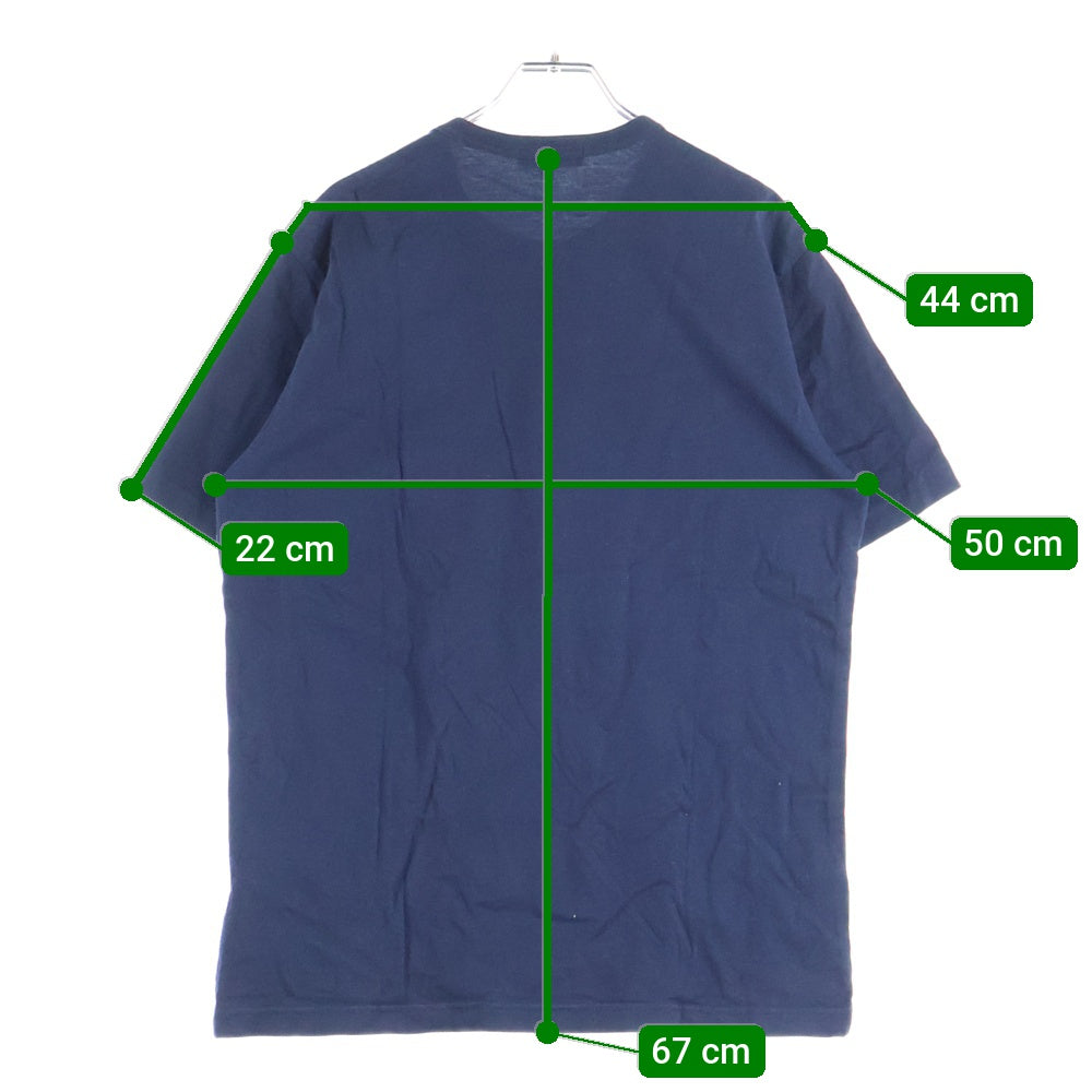COMME des GARCONS HOMME(コムデギャルソンオム) 20SS AD2019 ロゴプリント クルーネック半袖Tシャツ カットソー ネイビー HE-T009