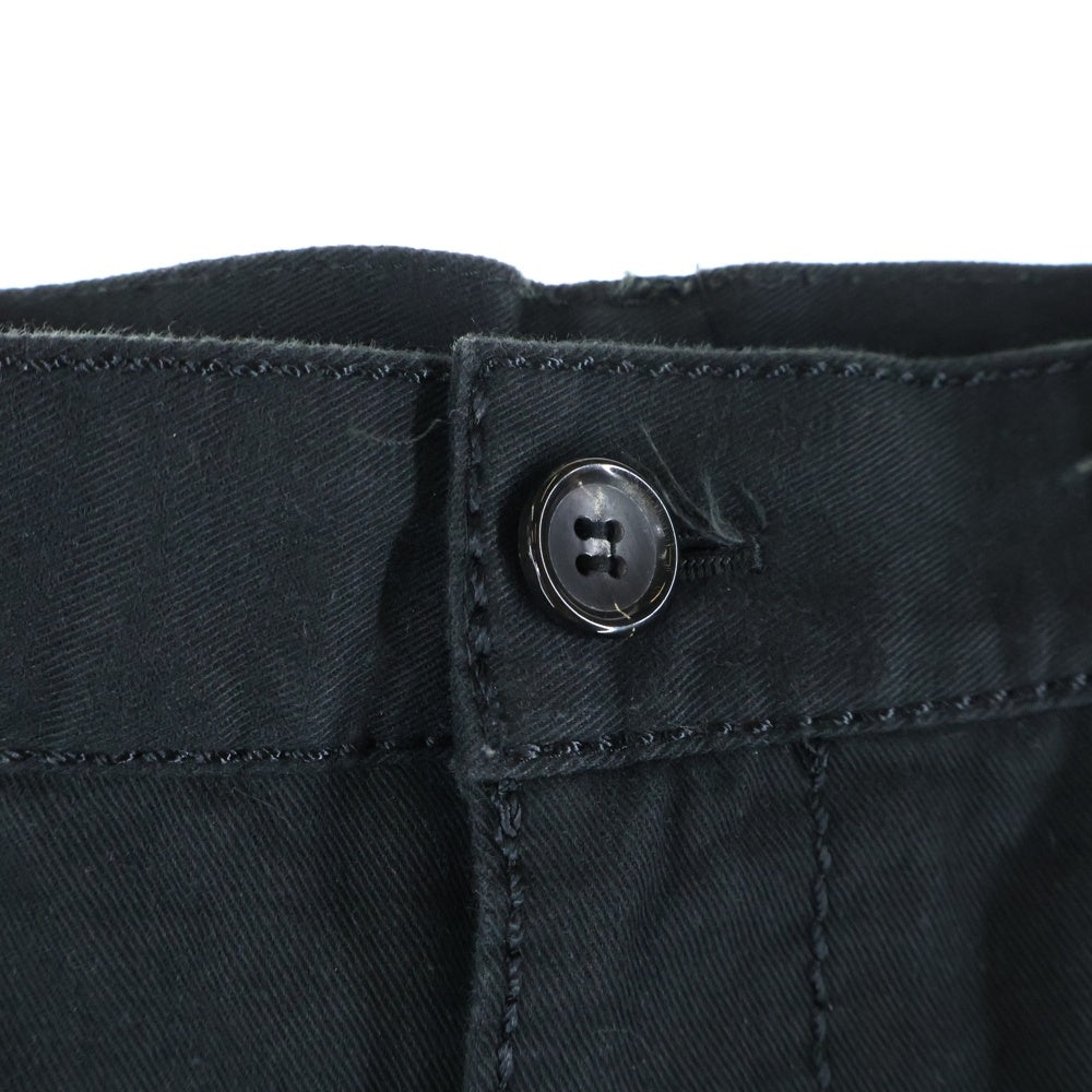 COMME des GARCONS HOMME(コムデギャルソンオム) 20AW AD2020 1タック コットンテーパードパンツ ブラック HF-P015