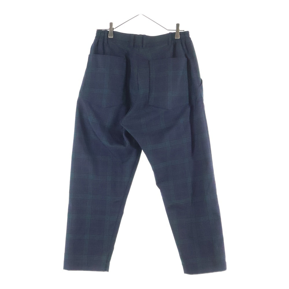 COMME des GARCONS HOMME DEUX(コムデギャルソン オムドゥ) 22SS AD2021 チェック柄 変形 セットアップスーツ テーラードジャケット スラックスパンツ グリーン/ネイビー DI-J027/DI-P027