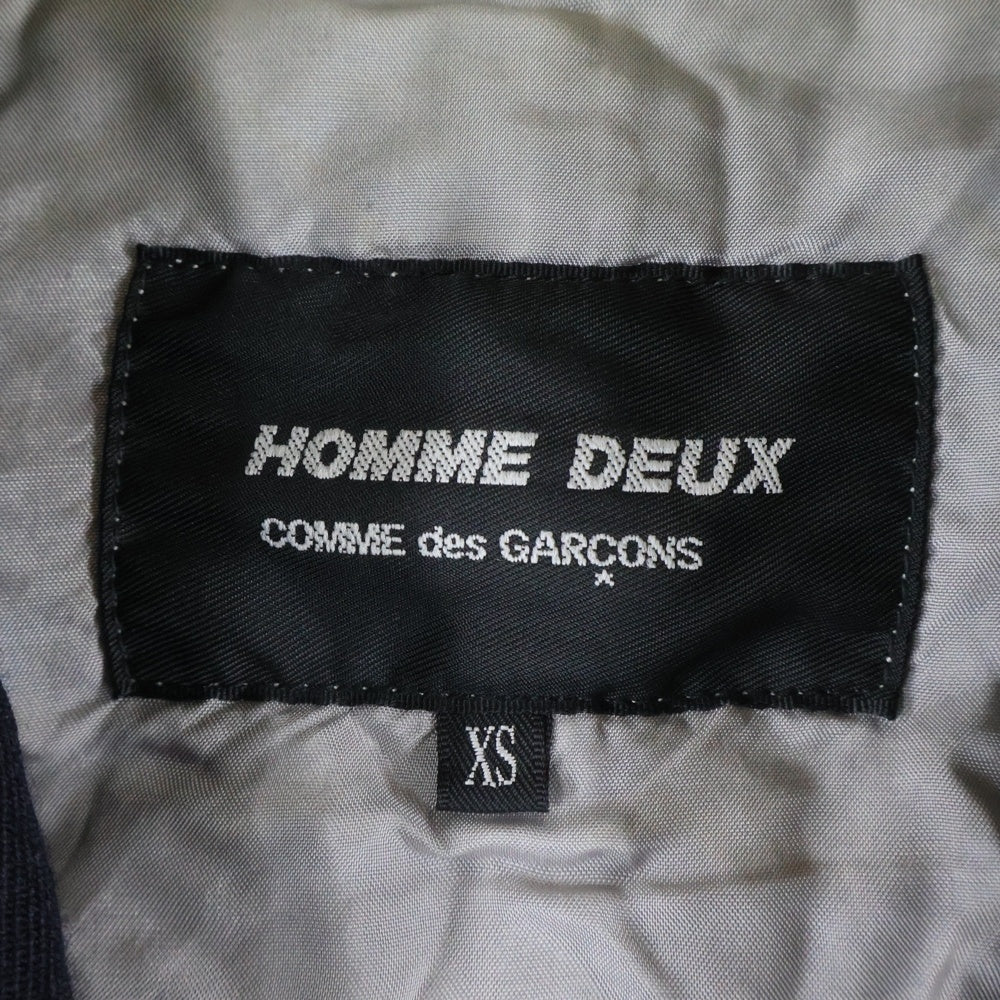 COMME des GARCONS HOMME DEUX(コムデギャルソン オムドゥ) 14SS AD2013 マルチポケット ステッチデザイン シングルテーラードジャケット ブラック DM-J022