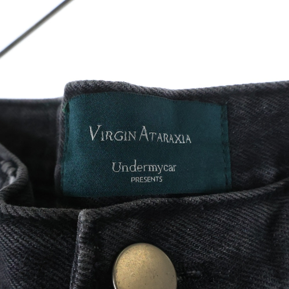 NO BRAND(ノーブランド) 25SS ANGEL RING DESTROYED SLIM FLARE JEANS エンジェル リング デストロイド スリムフレアデニムパンツ ブラック 25SSUMCAFGR