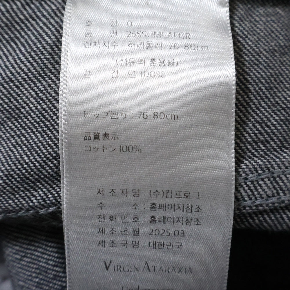 NO BRAND(ノーブランド) 25SS ANGEL RING DESTROYED SLIM FLARE JEANS エンジェル リング デストロイド スリムフレアデニムパンツ ブラック 25SSUMCAFGR