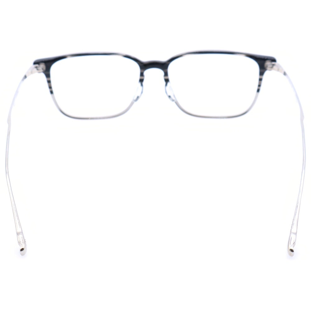 999.9(フォーナインズ) Titanium Glasses メタルテンプル 眼鏡 メガネ ブラック/シルバー APM-09