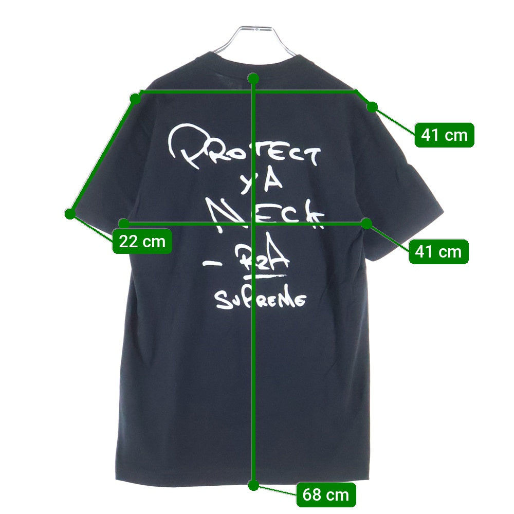 SUPREME(シュプリーム) 25AW Wu-Tang Clan RZA Tee ウータン クラン クルーネック半袖Tシャツ カットソー ブラック
