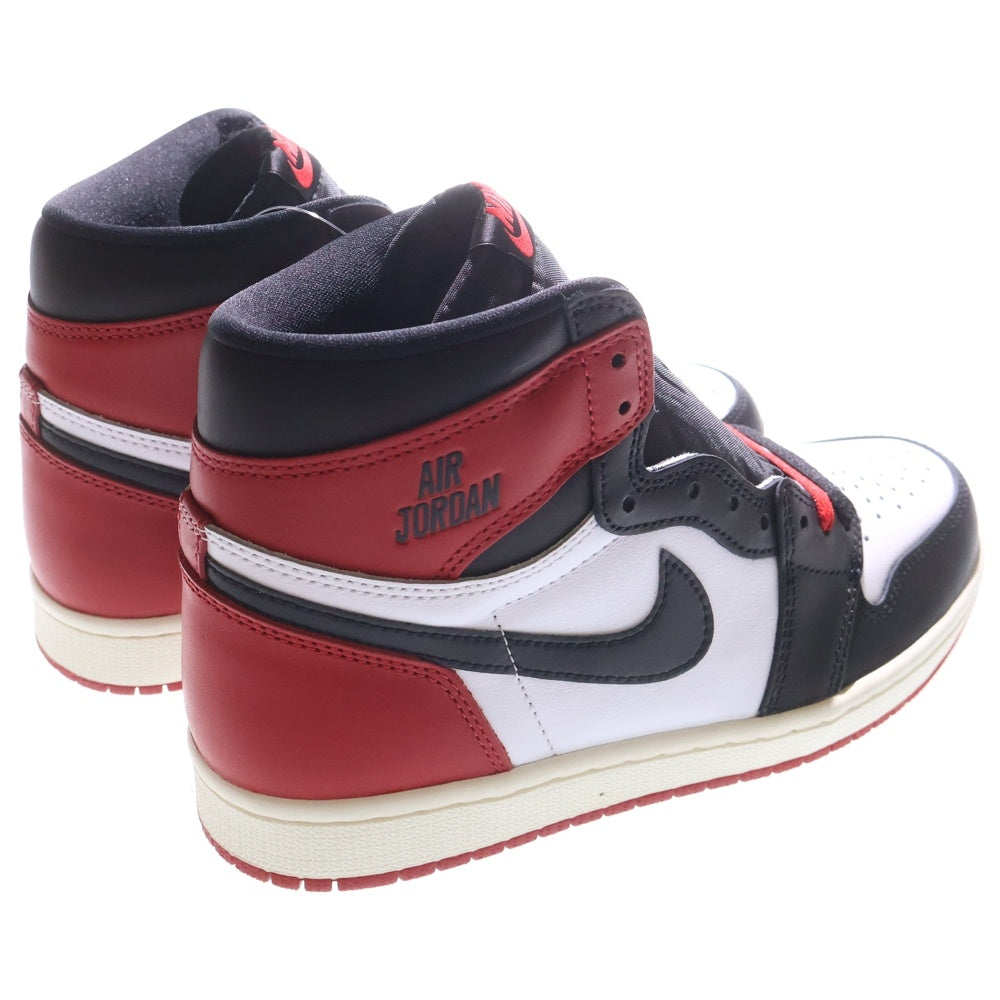 NIKE(ナイキ) AIR JORDAN 1 RETRO HIGH OG BLACK TOE REIMAGINED エアジョーダン 1 ブラックトゥ リイマジンド ハイカットスニーカー US8/26cm DZ5485-106