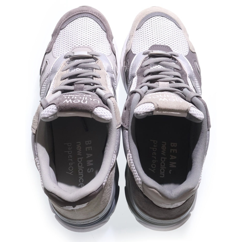 New Balance(ニューバランス) ×PAPERBOY × BEAMS 920 ×ペーパーボーイ ×ビームス ローカットスニーカー グレー/ホワイト US9/27cm M920PPB