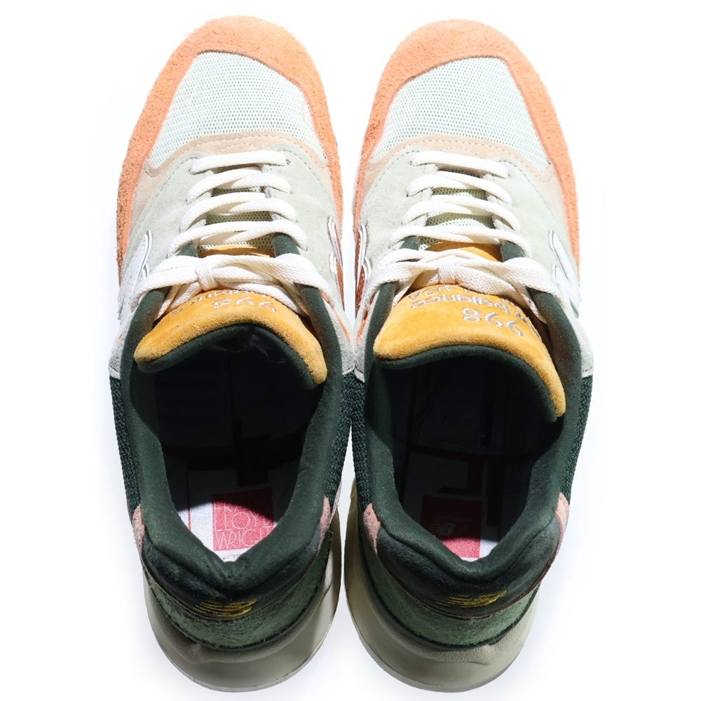 New Balance(ニューバランス) ×キス×ロニー・ファイグ アンド ザ フランク ロイド ライト ファウンデーション 998 スエード ローカットスニーカー マルチカラー US9.5/27.5cm U998KT1