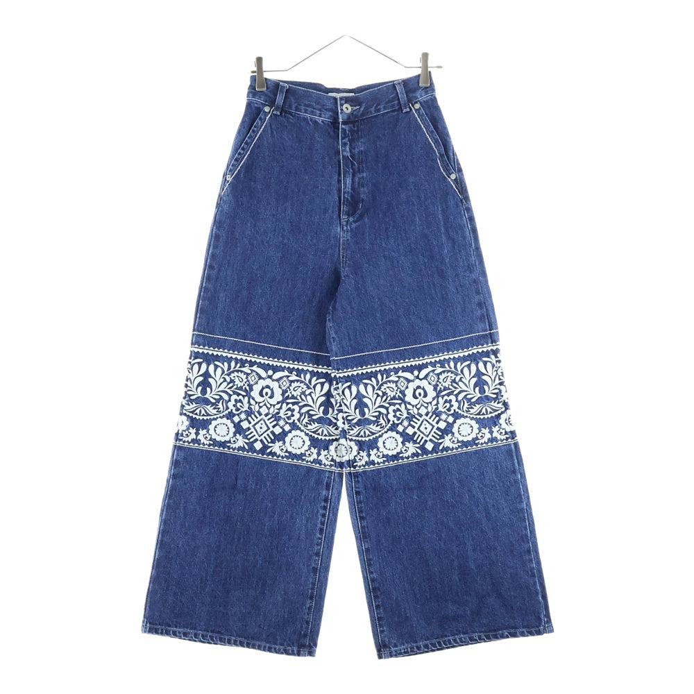 JOURNAL STANDARD(ジャーナルスタンダード) ×KIRARIS VINTAGE ×キアリスヴィンテージ 刺繍 ワイド デニム インディゴ 24-030-410-0076-1-0 レディース