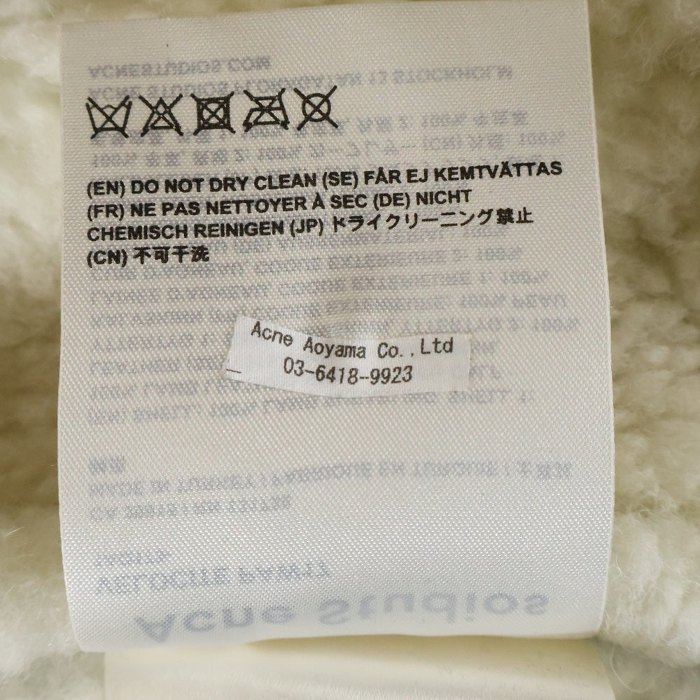 Acne Studios(アクネ ストゥディオズ) ラムスキン ダブルライダース ムートンレザージャケット ブラウン 1AQ173
