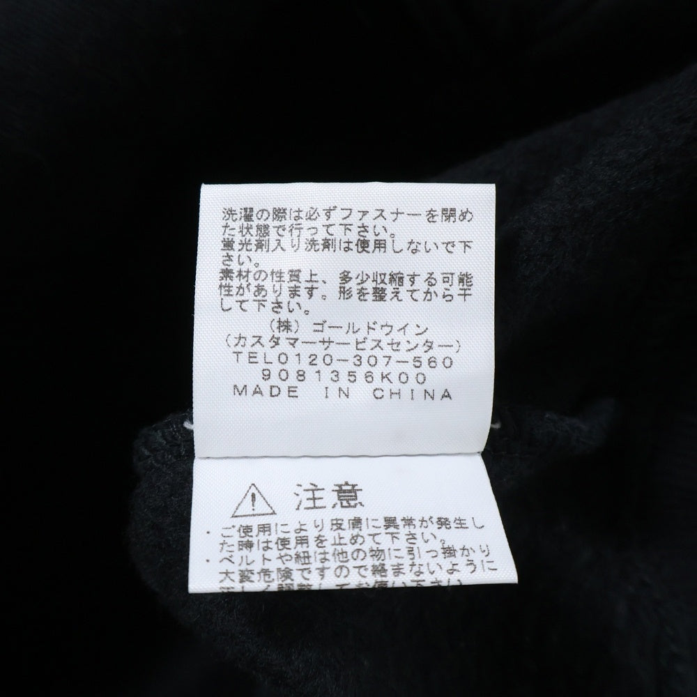THE NORTH FACE(ザノースフェイス) Rearview FullZip Hoodie フードロゴ刺繍 フルジップフーディー スウェットパーカー ブラック NT11930