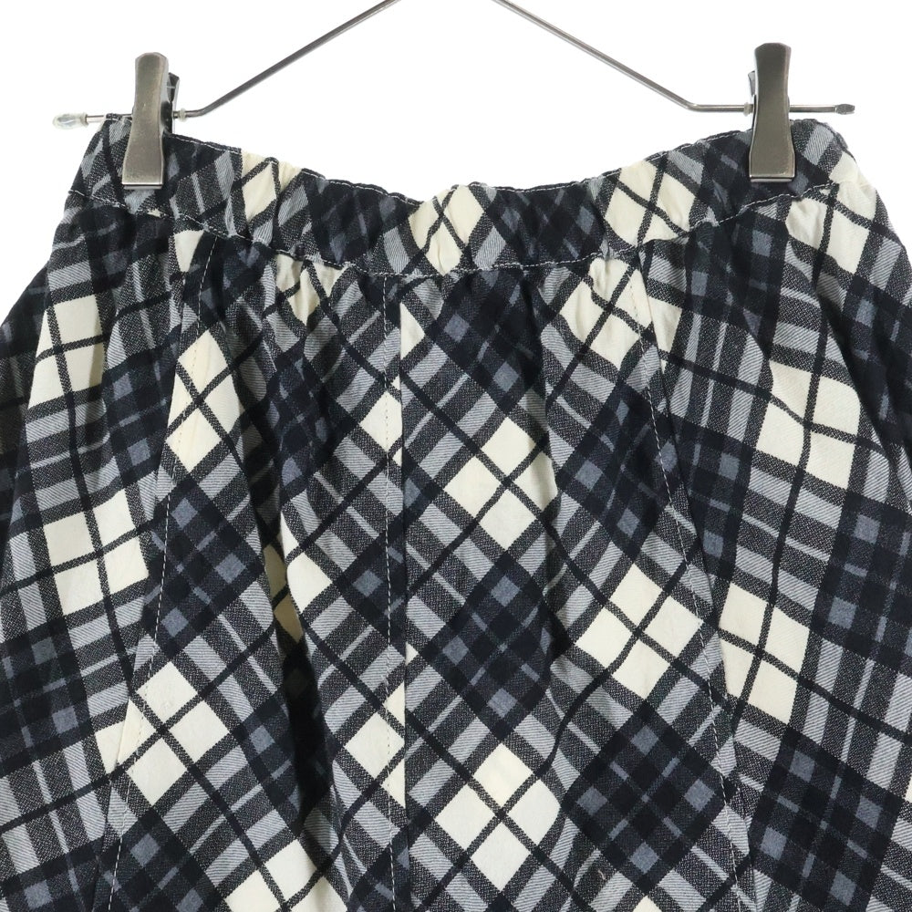 COMME des GARCONS COMME des GARCONS(コムデギャルソンコムデギャルソン) 11SS AD2010 チェック柄 ウール サルエルショーツ ハーフパンツ ブラック/ホワイト レディース RG-P017