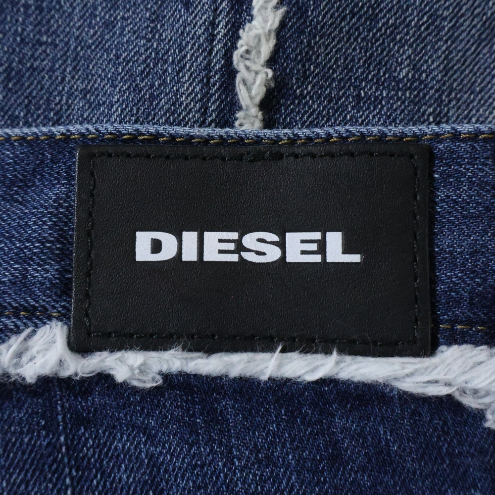 DIESEL(ディーゼル) WIDEE-F センターカットオフライン ワイドデニムパンツ インディゴ レディース 02108