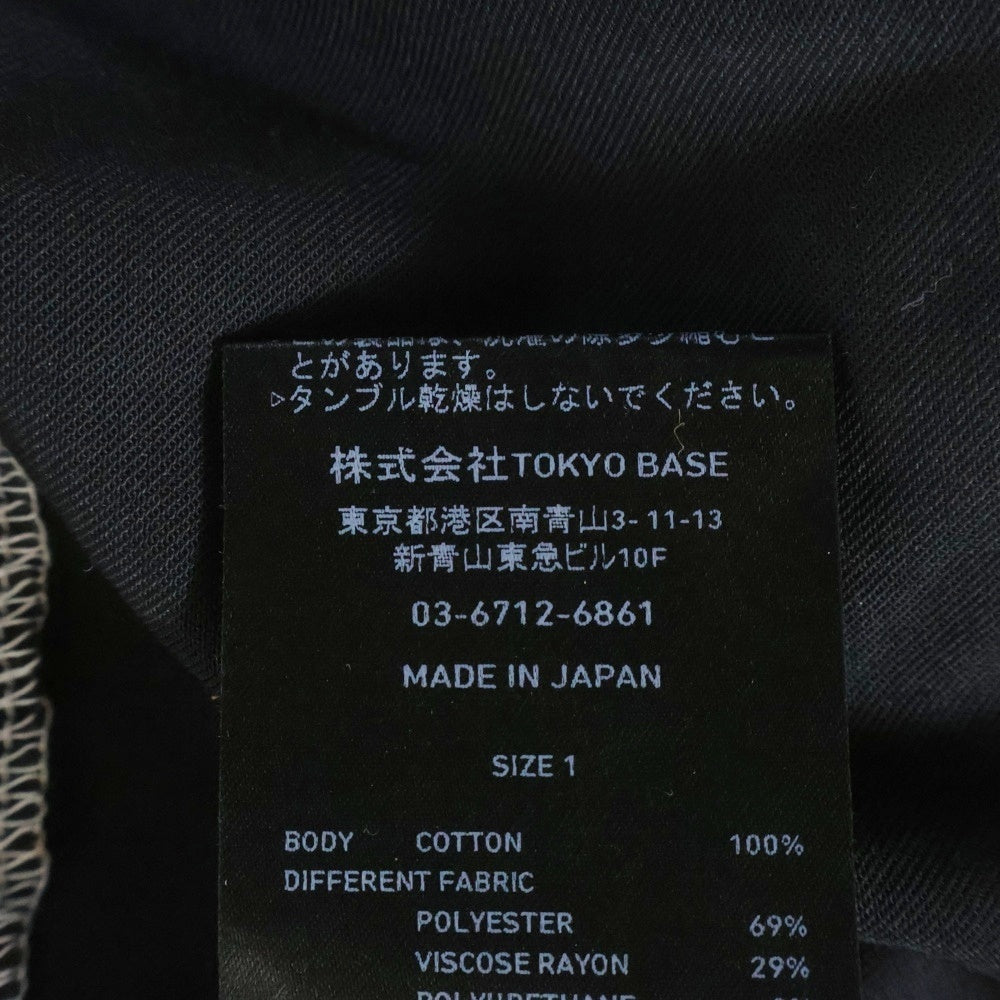 UNITED TOKYO(ユナイテッド トウキョウ) ドッキング レイヤード クルーネック半袖Tシャツ カットソー ホワイト/ブラック 134322002