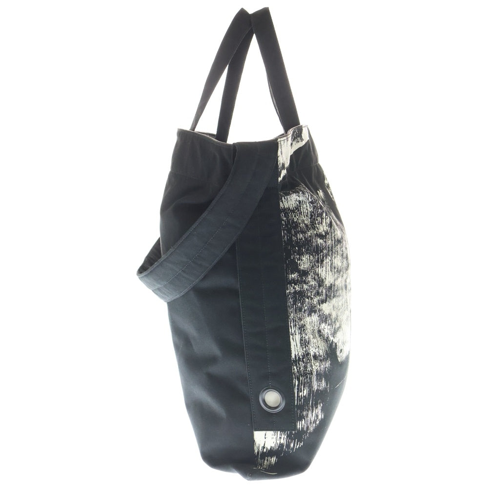 Y-3(ワイスリー) AOP BAG フロントロゴデザイン ハンドバッグ ショルダーバッグ ブラック A43010