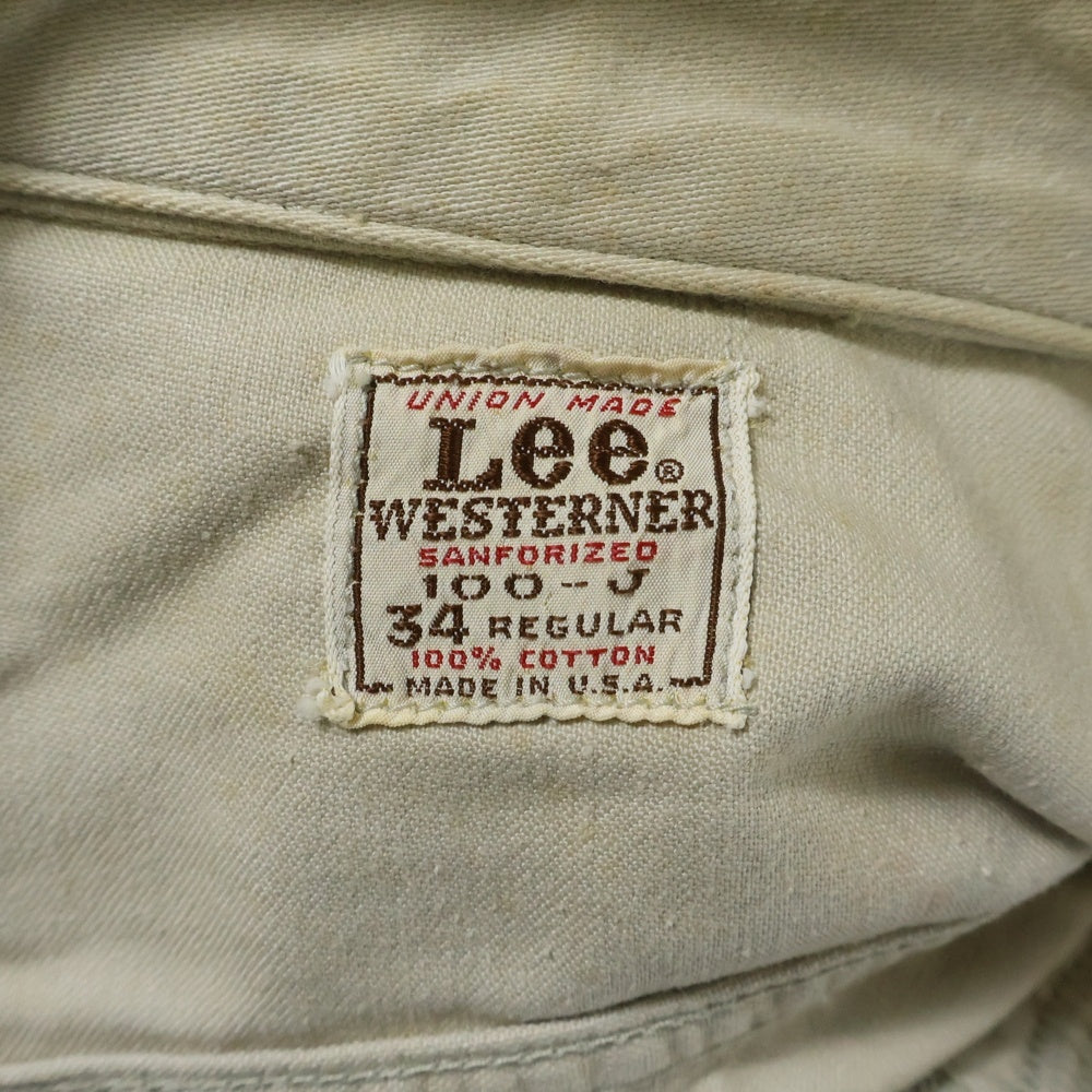 LEE(リー) 60s VINTAGE 100-J WESTERNER ウエスターナー トラッカージャケット アイボリー