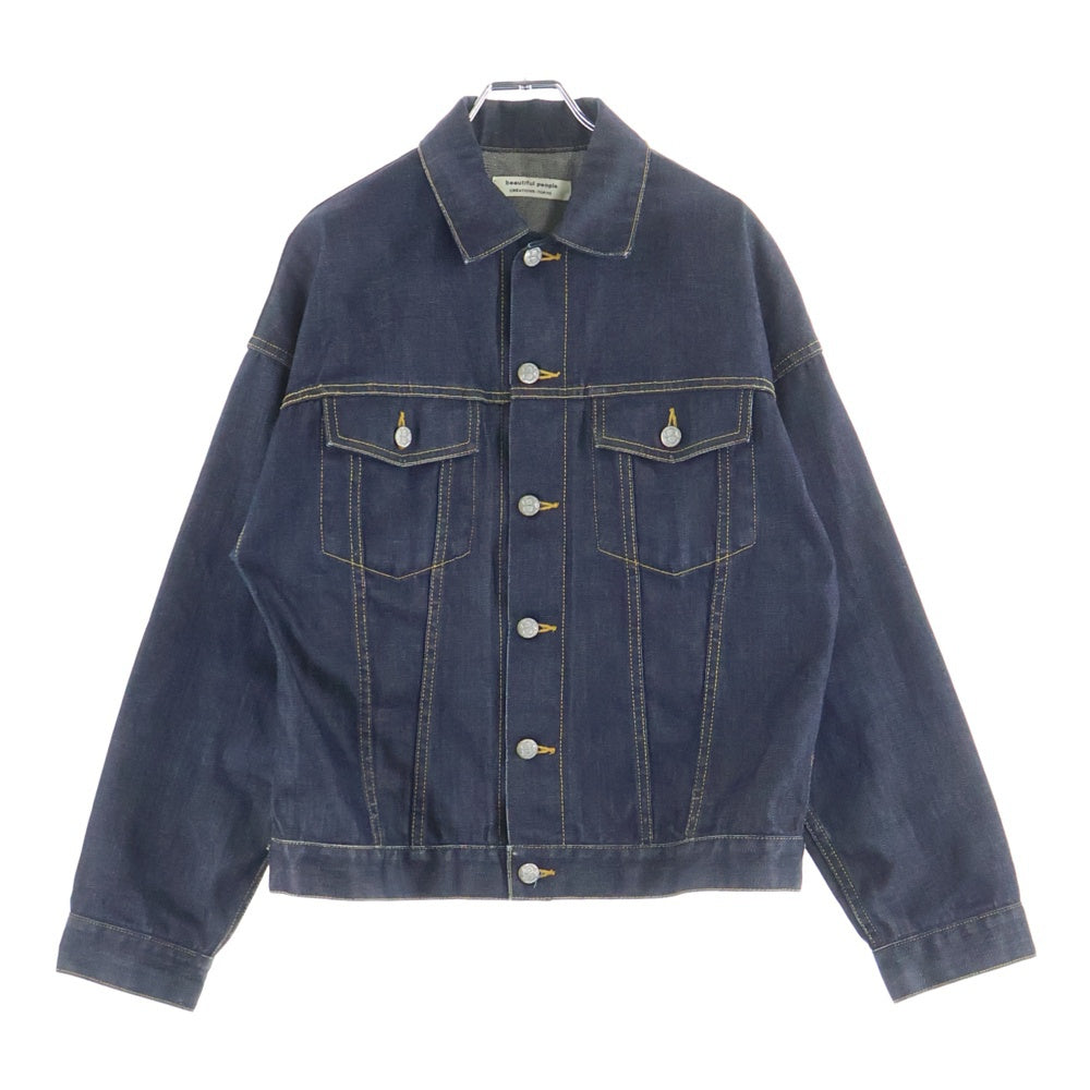 beautiful people(ビューティフルピープル) リジット デニムジャケット インディゴ 1715102513 レディース
