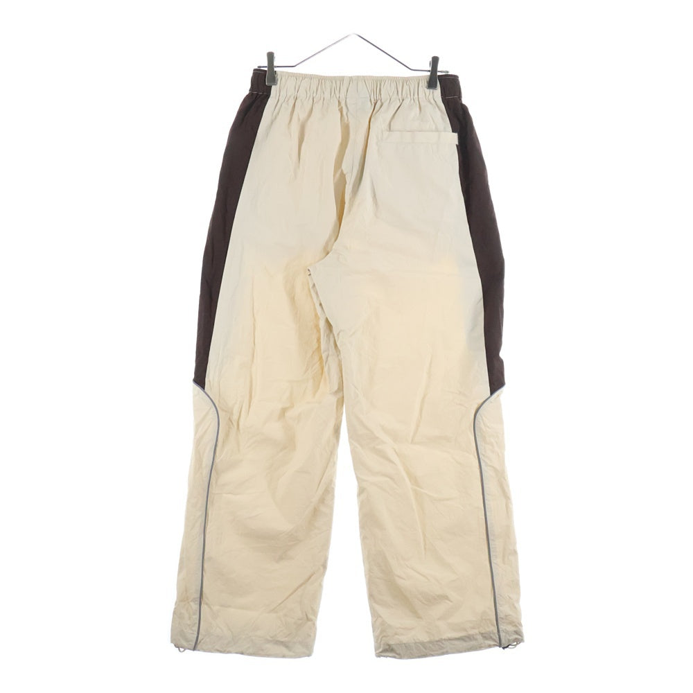 UMBRO(アンブロ) ×TEMPLAY ×FREAKS STORE テンプレイ フリークスストア ロゴエンブロイダリー ドローストリング ナイロントラックパンツ ホワイト 1043394400003