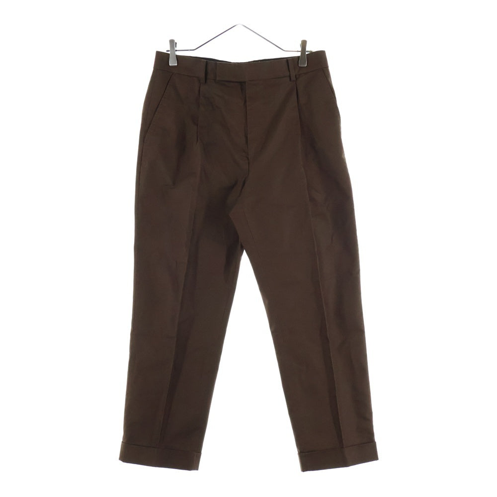 WACKO MARIA(ワコマリア) UNCONSTRUCTED JACKET/PLEATED TROUSER TYPE-2 セットアップスーツ アンコンストラクテッド レオパードライナー ジャケット トラウザー ブラウン