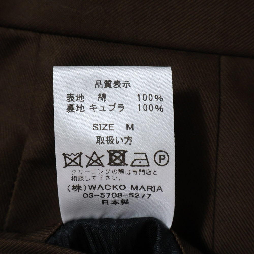 WACKO MARIA(ワコマリア) UNCONSTRUCTED JACKET/PLEATED TROUSER TYPE-2 セットアップスーツ アンコンストラクテッド レオパードライナー ジャケット トラウザー ブラウン