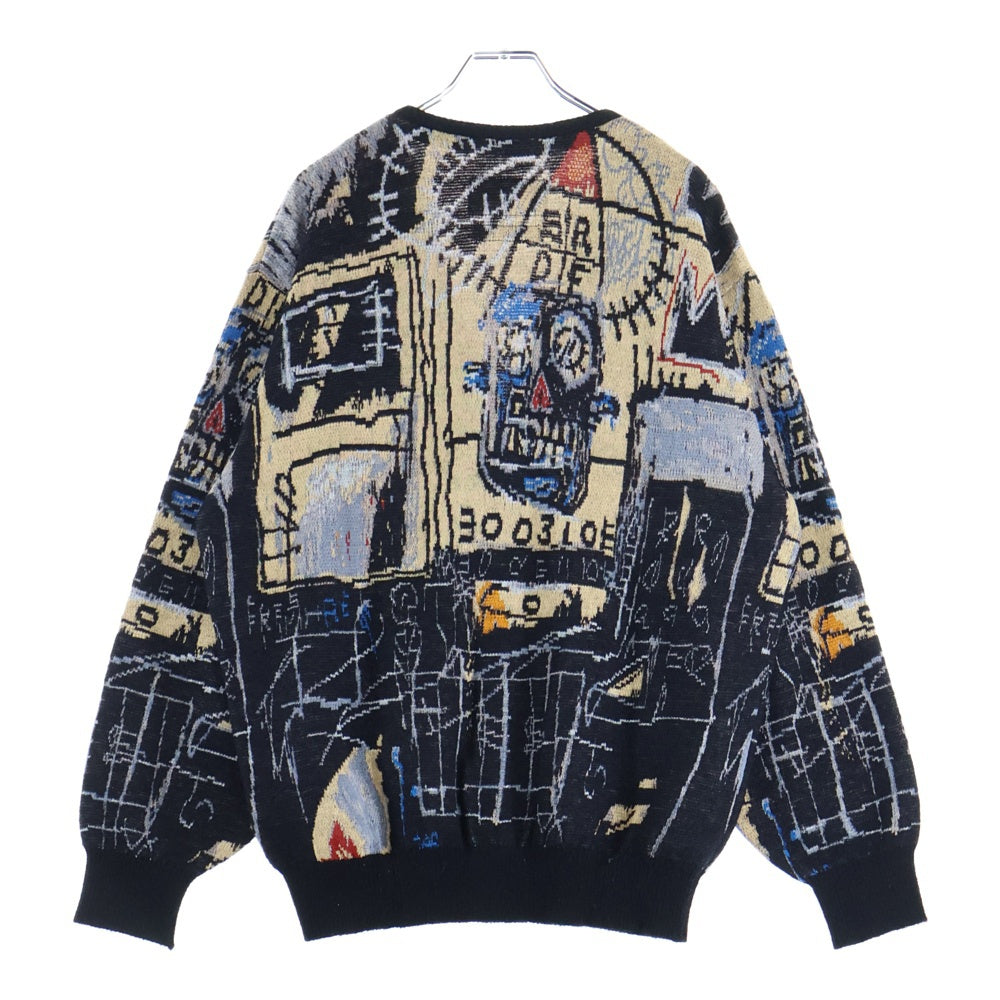 WACKO MARIA(ワコマリア) 22AW ×JEAN MICHEL BASQUIAT CARDIGAN TYPE-2 ジャンミシェル バスキア モヘヤカーディガン ブラック