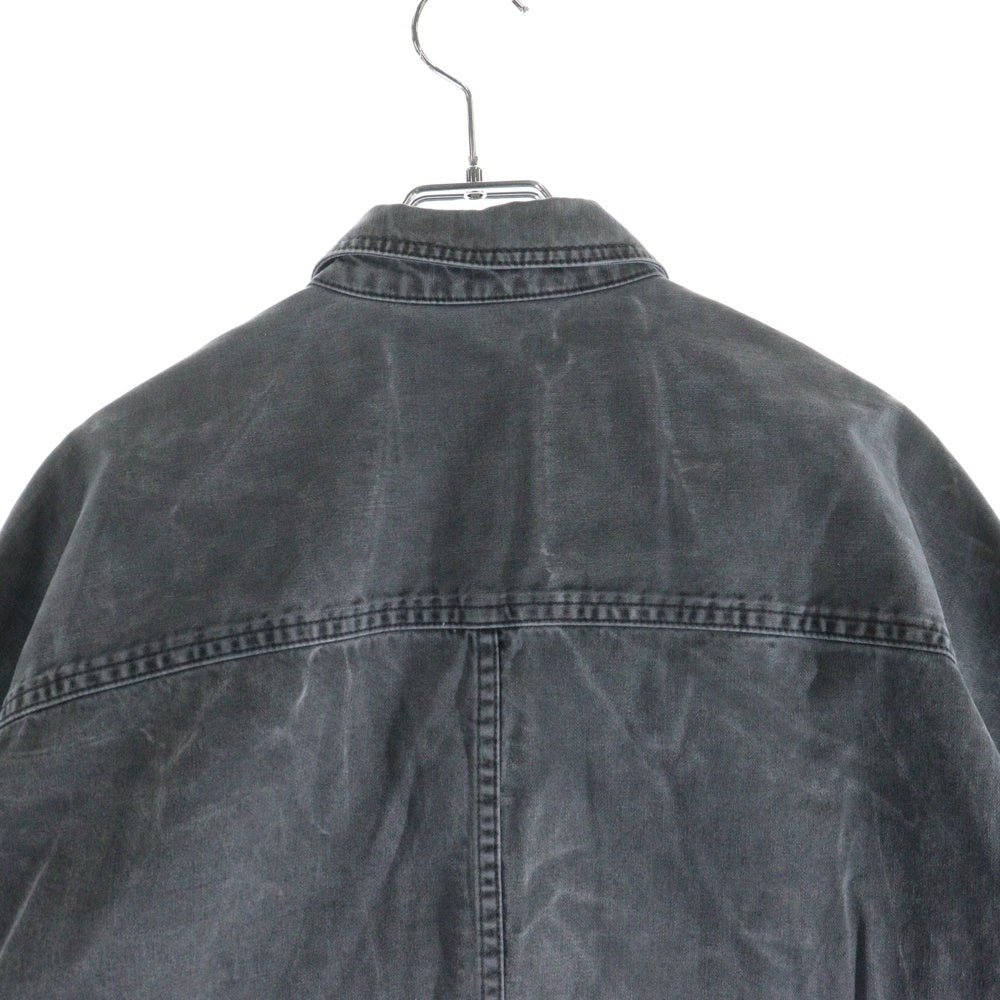 juun.j(ジュン ジェイ) ベルト付き デニムシャツ ブラック JC0164P404