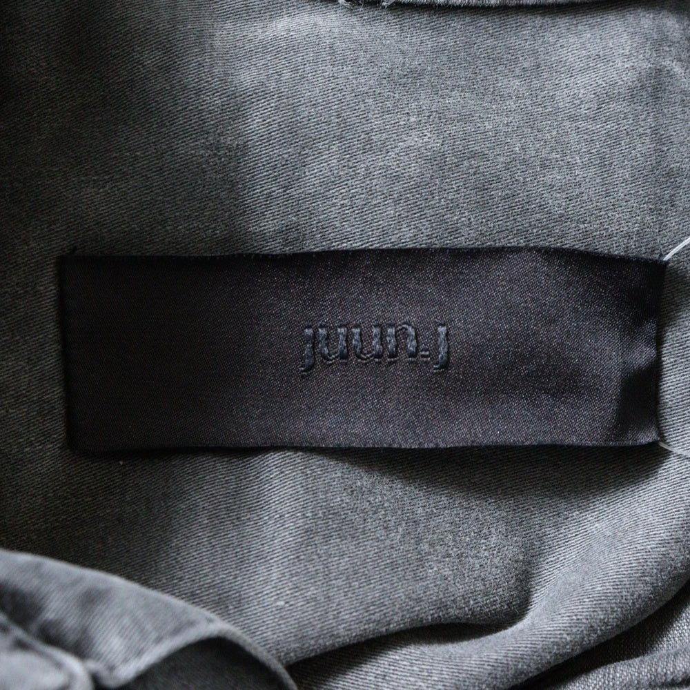 juun.j(ジュン ジェイ) ベルト付き デニムシャツ ブラック JC0164P404