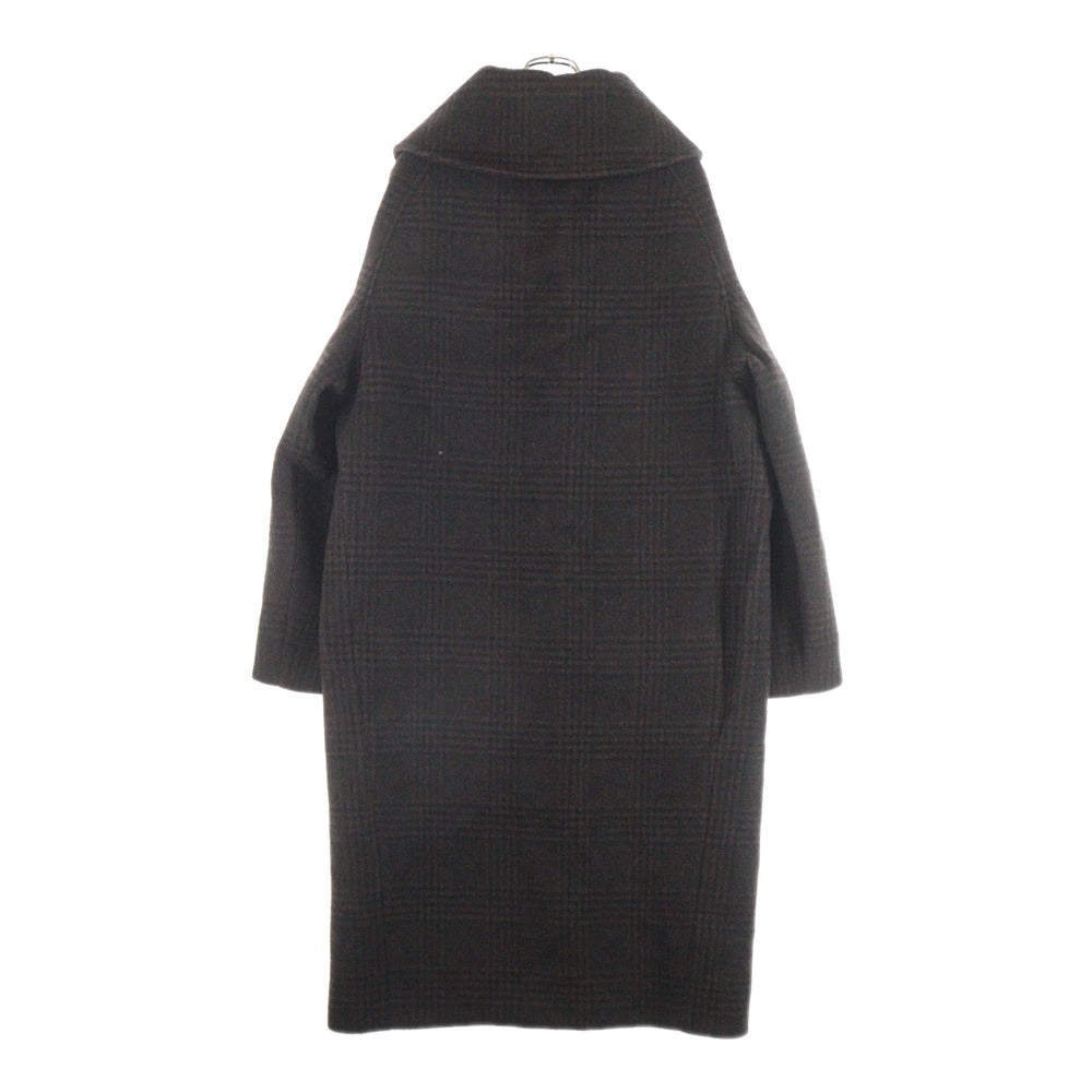 BALENCIAGA(バレンシアガ) チェック オーバーコート ブラウン/ブラック 594895