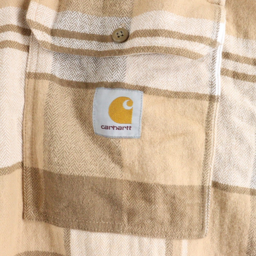 Carhartt WIP(カーハート ダブリューアイピー) × INVINCIBLE 24AW L/S WORK SHIRT MAX コラボ フランネル チェック ワークシャツ インビンシブル A242060-24F
