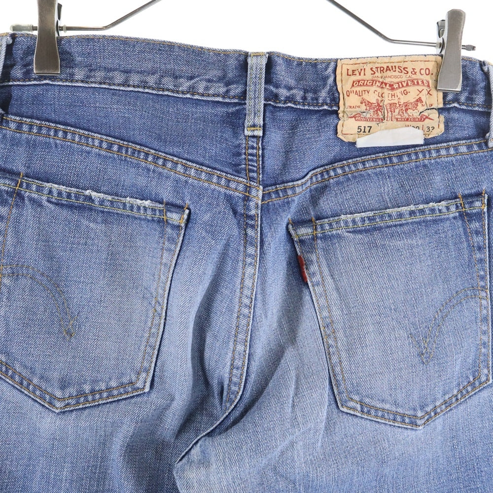 Levi's(リーバイス) 00S 517 ボタン裏V14 スモールe ジップフライ ブーツカット デニムパンツ インディゴ 517-03