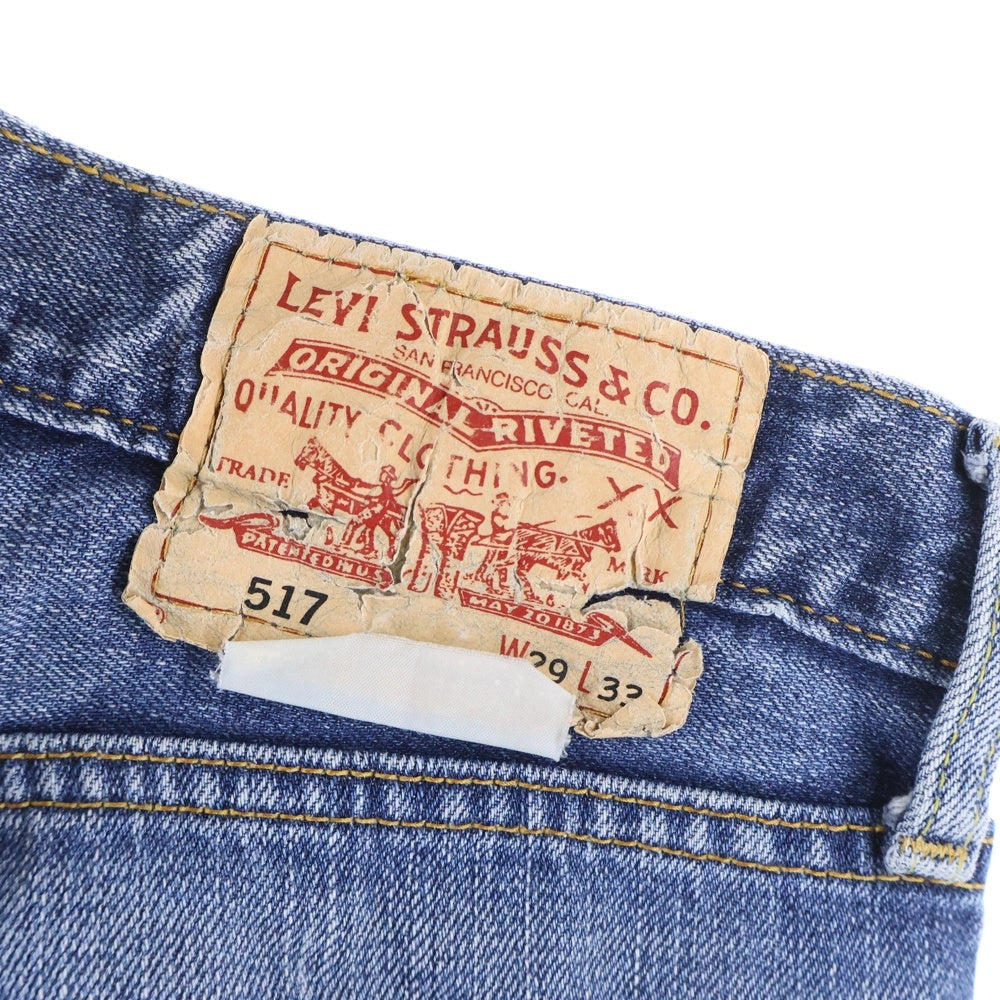Levi's(リーバイス) 00S 517 ボタン裏V14 スモールe ジップフライ ブーツカット デニムパンツ インディゴ 517-03