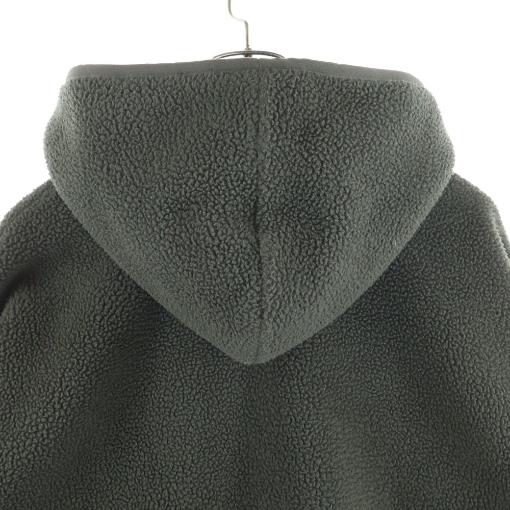 FEAR OF GOD(フィアオブゴッド) 胸ロゴパッチデザイン プルオーバー フーデッド ボア スウェット パーカー カーキ