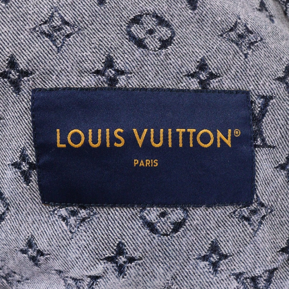 LOUIS VUITTON(ルイヴィトン) 23SS モノグラム フリンジ デニムトラッカージャケット パープル/インディゴ RM231 UZD HOA81W