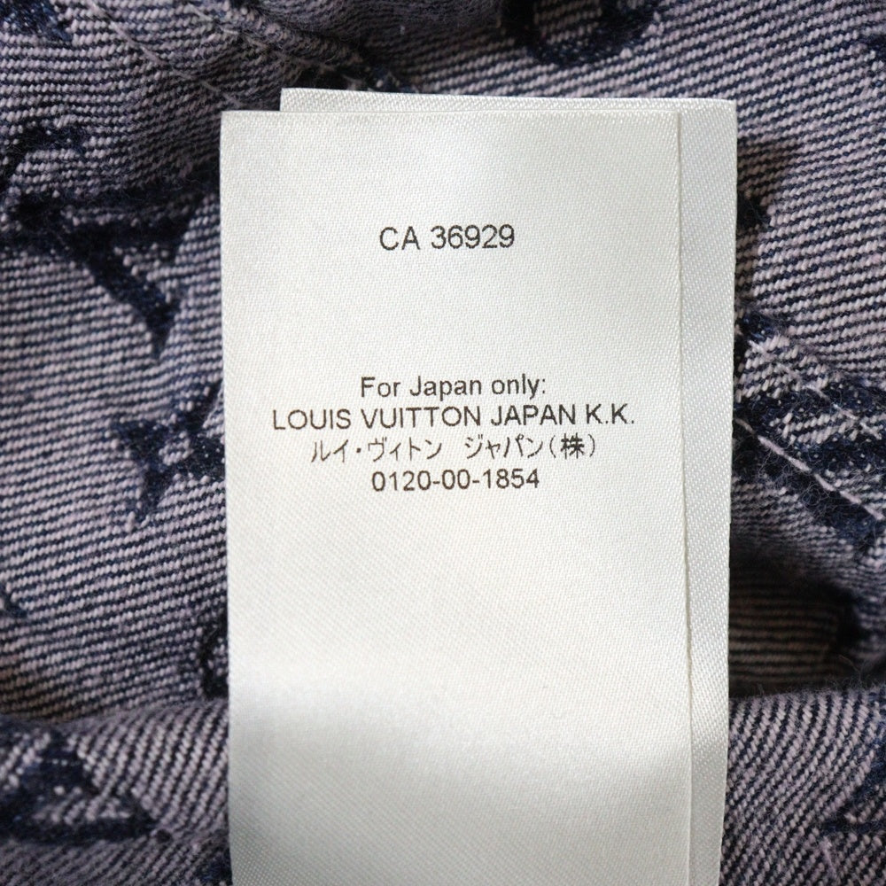 LOUIS VUITTON(ルイヴィトン) 23SS モノグラム フリンジ デニムトラッカージャケット パープル/インディゴ RM231 UZD HOA81W