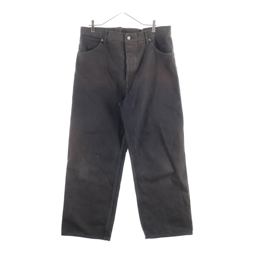 VISVIM(ヴィスヴィム) 22AW SS HAKAMA PANTS CMYK BLK コットンデニム ワイド 袴パンツ ブラウン 0122205005019