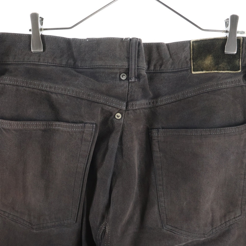VISVIM(ヴィスヴィム) 22AW SS HAKAMA PANTS CMYK BLK コットンデニム ワイド 袴パンツ ブラウン 0122205005019